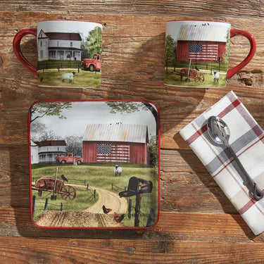 Life On The Farm Mugs - Set of 4 Park Designs - The Fox Decor